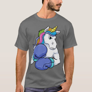 Einhorn beim Boxen mit Boxhandschuhen T-Shirt