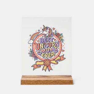 Einhorn Beste Einhorn-Mutter überhaupt Whimsical Z Acrylschild