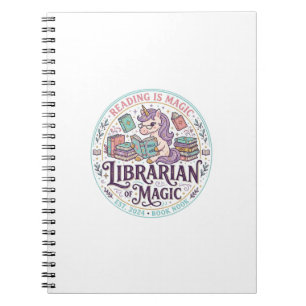 Einhorn-Bibliothekar der Magie Original-Produktgra Notizblock