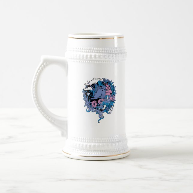 Einhorn Bierglas (Links)