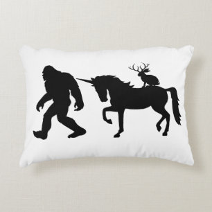 Einhorn, Bigfoot, Jackalope Dekokissen