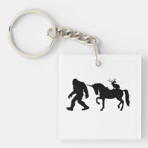 Einhorn, Bigfoot, Jackalope Schlüsselanhänger