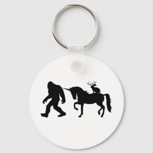 Einhorn, Bigfoot, Jackalope Schlüsselanhänger
