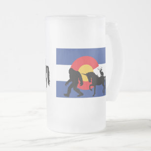 Einhorn, Bigfoot und Jackalope Mattglas Bierglas