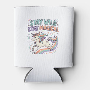 Einhorn Bleib Wild Bleib Magisch Trend Produkt Gra Dosenkühler