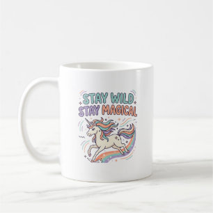 Einhorn Bleib Wild Bleib Magisch Trend Produkt Gra Kaffeetasse