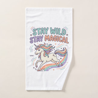 Einhorn Bleib Wild Bleib Magisch Trendy Produkt Gr Handtuch