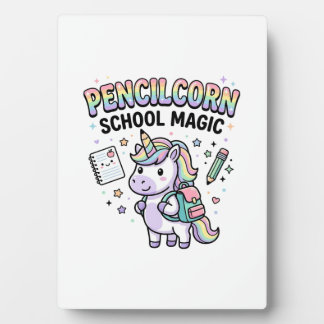 Einhorn Bleistiftstiel Schule Magie Charmante Merc Fotoplatte