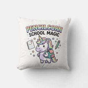 Einhorn Bleistiftstiel Schule Magie Charmante Merc Kissen