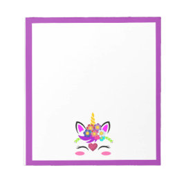 Einhorn-Blume Notizblock