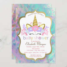 Einhorn, Blüte, Opal-Babydusche