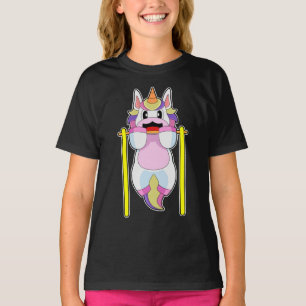 Einhorn Bodybuilder Klimmzüge Bodybuilding T-Shirt