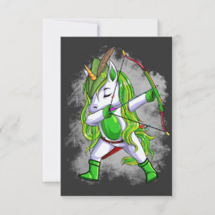 Einhorn-Bogenschütze St. Patrick Dabbing Einhorn-B Save The Date