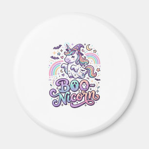 Einhorn Boo-Einhorn Premium Vektor Vektordesign_1 Magnet