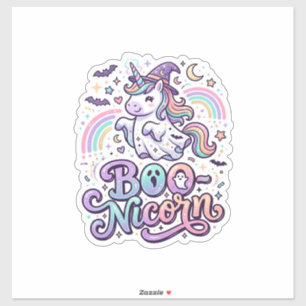 Einhorn Boo-horn Premium Vektor Vektordesign_1 Aufkleber