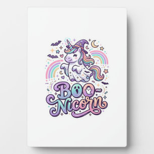 Einhorn Boo-nicorn Premium Vektor Vektordesign_1 Fotoplatte