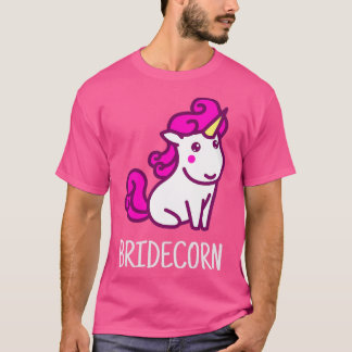 Einhorn Braut Hochzeit Ehe T-Shirt