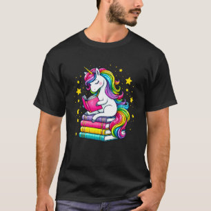 Einhorn Bücherwurm Bibliothekar Lesen ist Magische T-Shirt