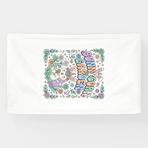 Einhorn Bunnycorn Garten Kawaii Schrift Design_ Banner