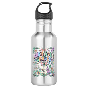 Einhorn Bunnycorn Garten Kawaii Typografie Design_ Edelstahlflasche