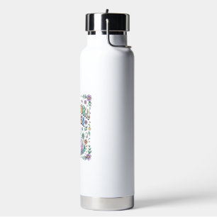 Einhorn Bunnycorn Garten Kawaii Typografie Design_ Trinkflasche