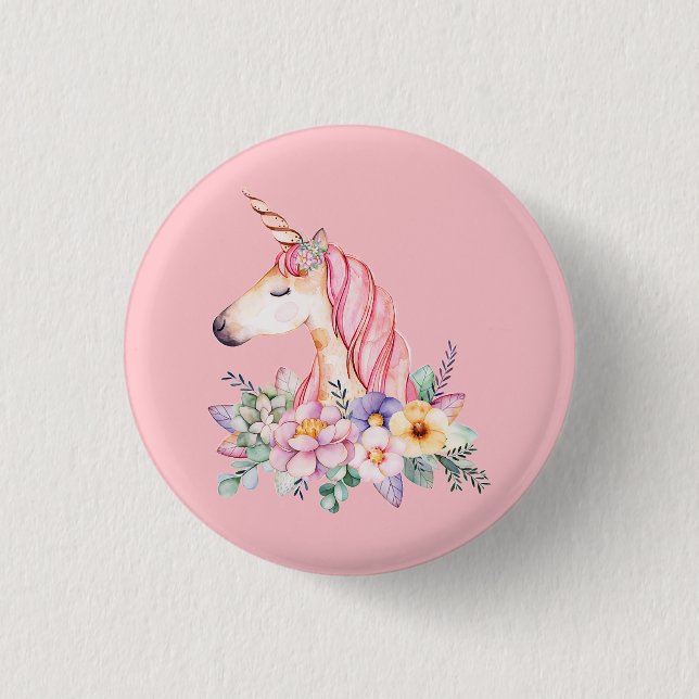Einhorn Button (Vorderseite)