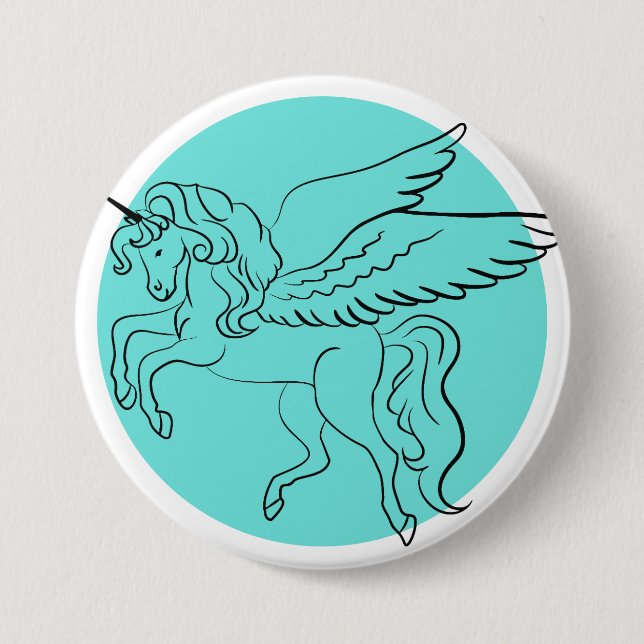 Einhorn Button (Vorderseite)