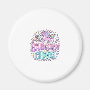 Einhorn Caticorn Chaos Süß Pastell Produkt Grafik Magnet