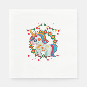 Einhorn Cinco De Mayo Party Süße Mexikanische Fies Serviette