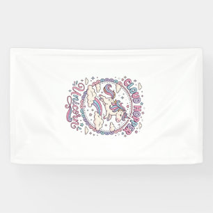 Einhorn Cloud Hopper Einhorn Spielerei Süßes Gesch Banner