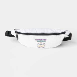 Einhorn Cloudicorn Träume Trendiges Grafik T-Shirt Bauchtasche