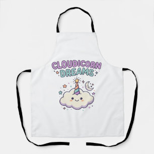 Einhorn Cloudicorn Träume Trendiges Grafik T-Shirt Schürze