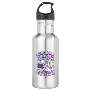 Einhorn Coding Einhorn Debug Squad Charmanter Mark Edelstahlflasche