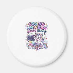 Einhorn Coding Einhorn Debug Squad Charmanter Mark Magnet