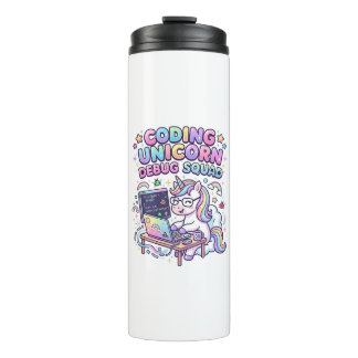 Einhorn Coding Einhorn Debug Squad Charmanter Mark Thermosbecher
