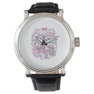 Einhorn Coquette Schleife Einhorn Niedlich Pastell Armbanduhr