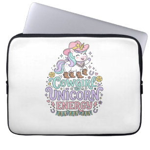 Einhorn Cowgirl Einhorn Energie Süß Pastell Produk Laptopschutzhülle