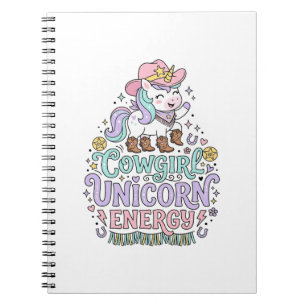 Einhorn Cowgirl Einhorn Energie Süß Pastell Produk Notizblock