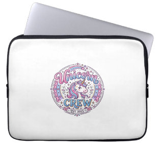 Einhorn-Crew lustiger Aufdruck auf Anfrage Design_ Laptopschutzhülle