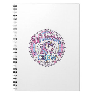 Einhorn-Crew lustiger Druck auf Anfrage Design_1 Notizblock