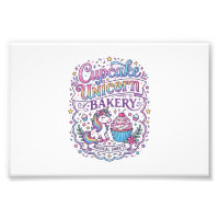 Einhorn Cupcake Einhorn Bäckerei Weißer Hintergrun