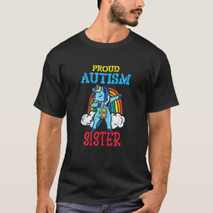 Einhorn Dab Puzzle Stolz Autismus Schwester Süß Be T-Shirt
