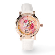 Einhorn-Damen-Uhr "Glaube an Magie"
