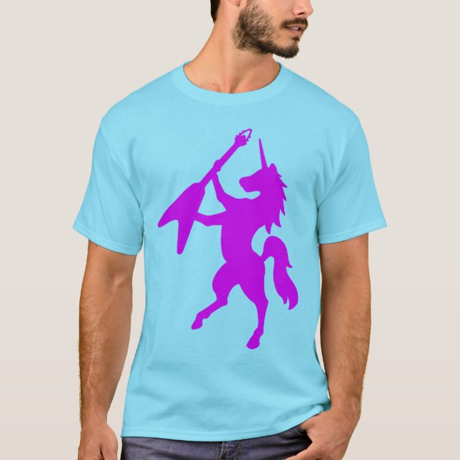 Einhorn, das Gitarre spielt T-Shirt (Vorderseite)