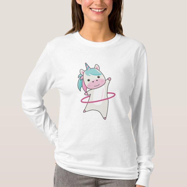 Einhorn Das Hullern Sport Rosa Einhorn Funny T-Shirt (Vorderseite)