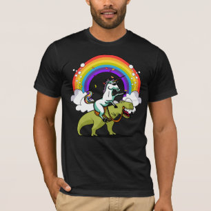 Einhorn, das T-Rex Dinosaurier-magischen T-Shirt