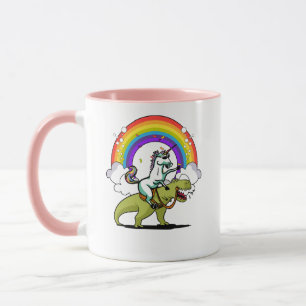 Einhorn, das T-Rex Dinosaurier-magischen Tasse