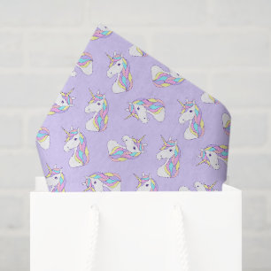 Einhorn-Dekupierspapier, mythische Fantasie Seidenpapier