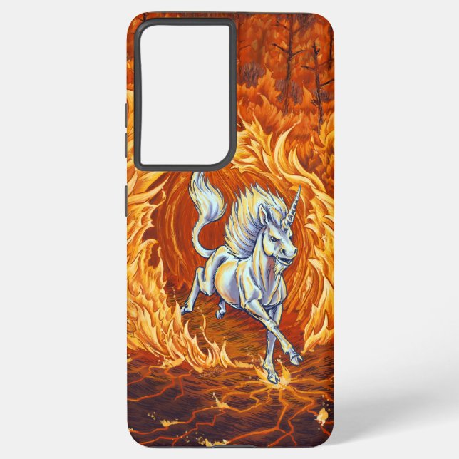 Einhorn der Feuerwerkskunst Kunst Samsung Galaxy Hülle (Rückseite)