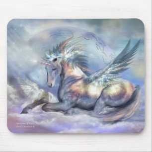 Einhorn der Friedenskunst Mousepad